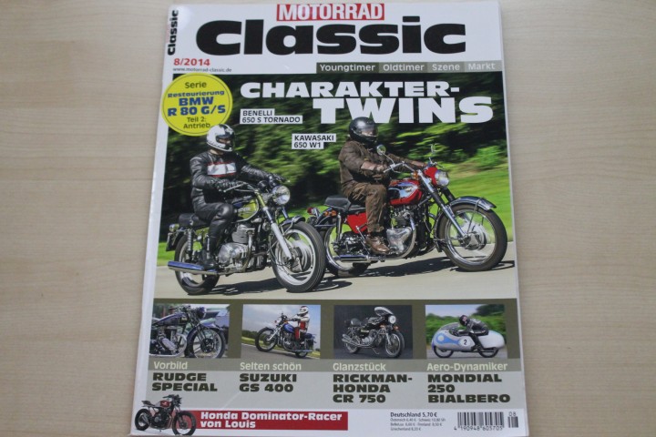 Deckblatt Motorrad Classic (08/2014)
